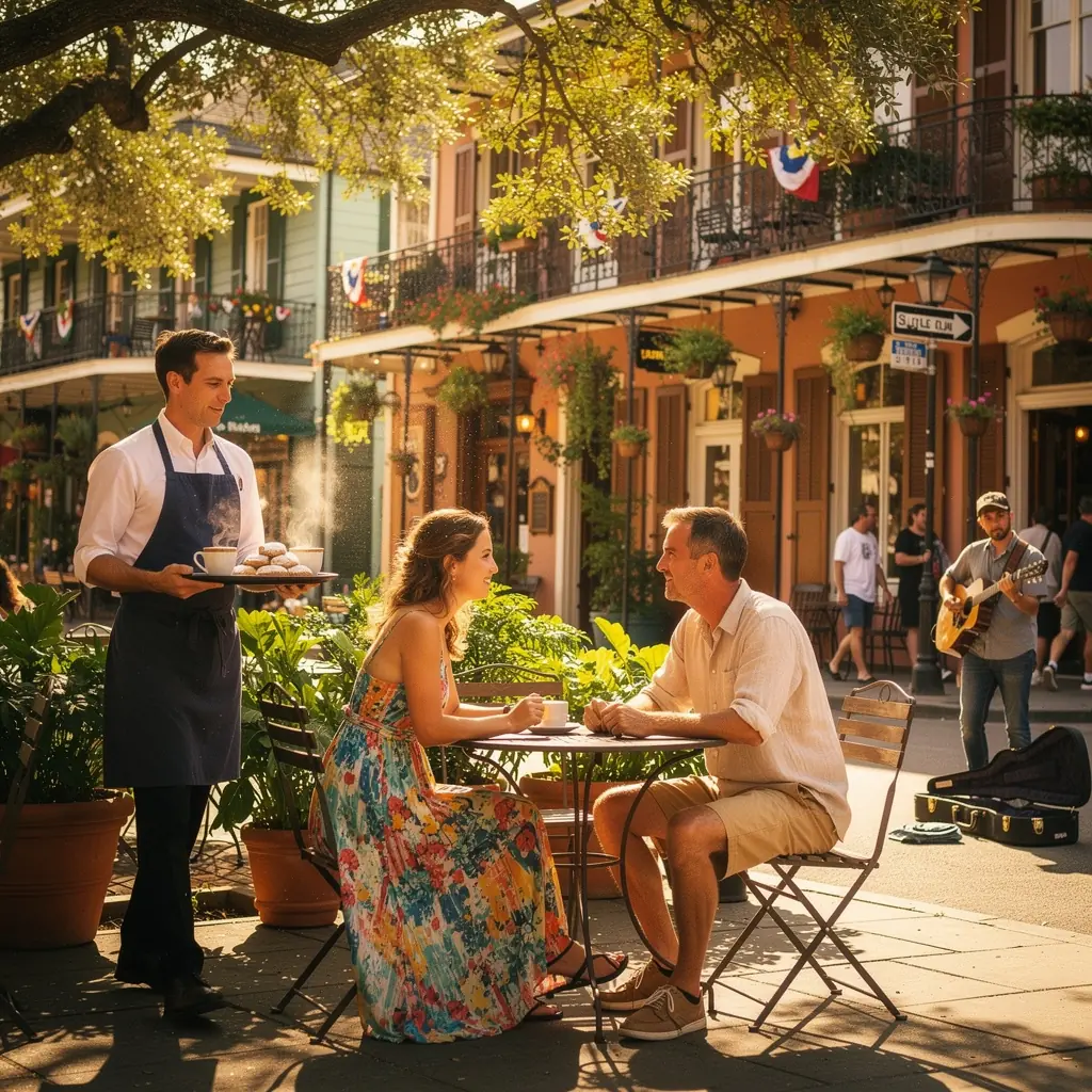 Grupa podróżników korzystająca z papierowej mapy podczas zwiedzania malowniczej okolicy.